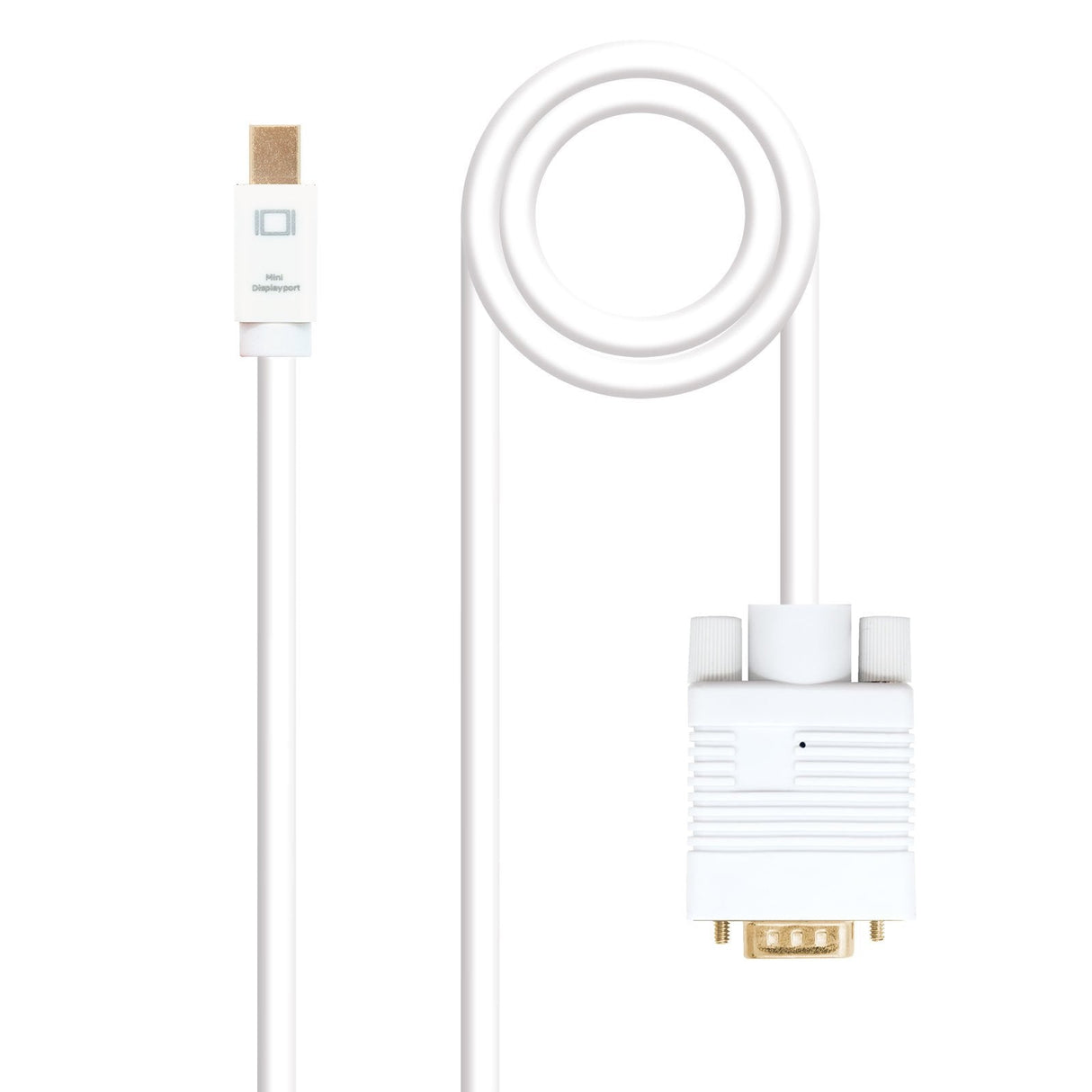 Nanocable Cable Conversor Mini Dp Macho A Vga Macho 3m - Blanco