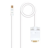 Nanocable Cable Conversor Mini Dp Macho A Vga Macho 5m - Blanco