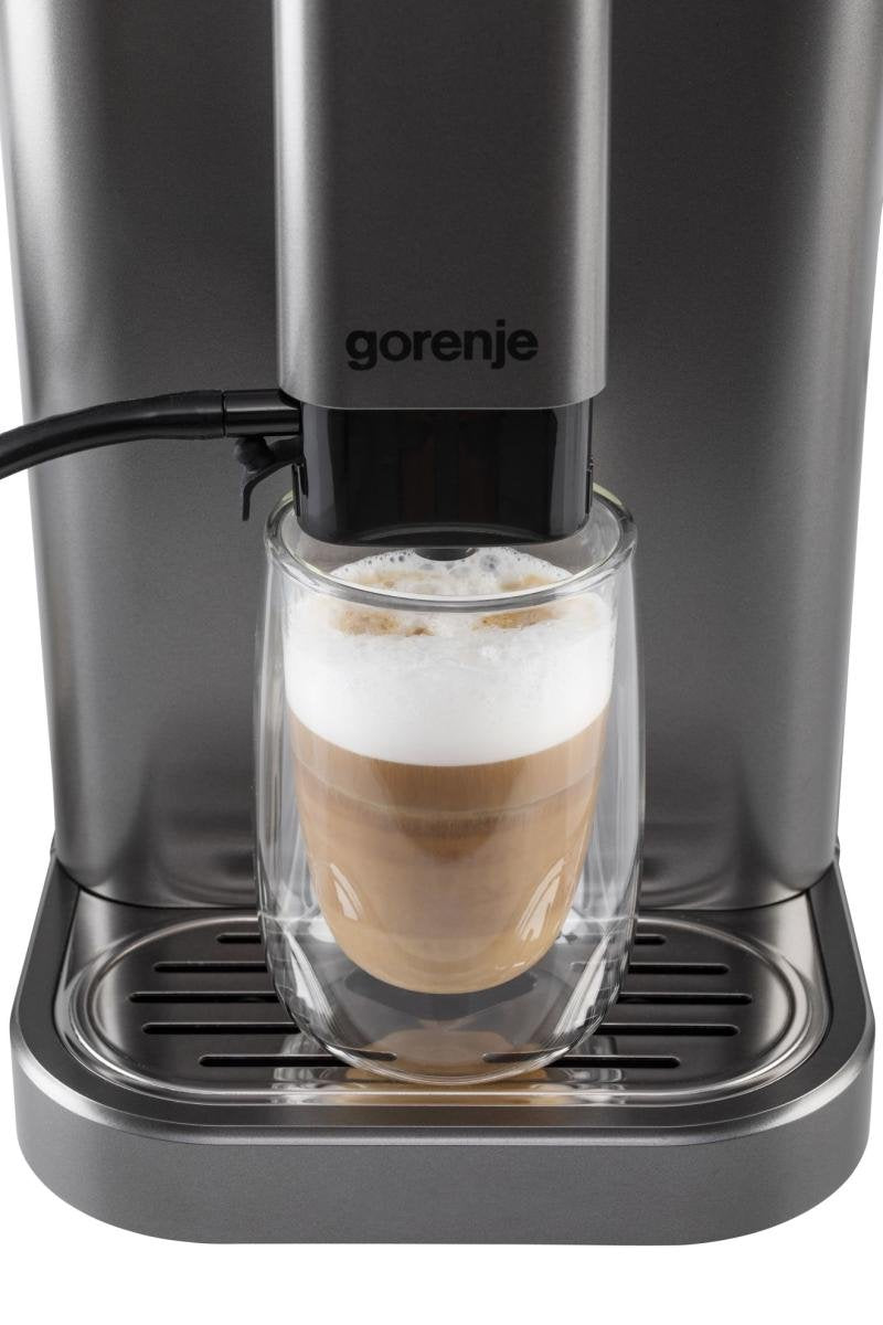 Gorenje Coffee Machine Gfacm20s Pump Pressure 20 Bar, Detachable Milk Frother, Automatic, 1350 W, Stainless Steel