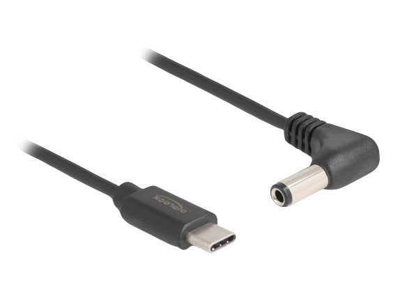 Delock 85399 Cable De Alimentación Usb Type-C A Cc 5,5 X 2,5 Mm Macho En Ángulo 1,5 M