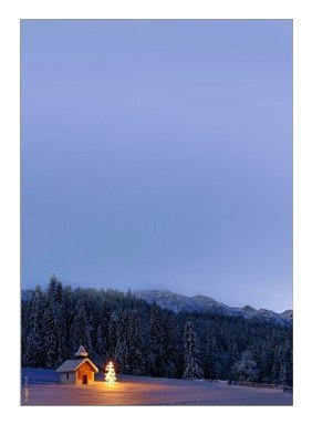 Sigel Weihnachtsbriefpapier Christmas Chapel Motiv Din A4 90 G Qm 100 Hojas
