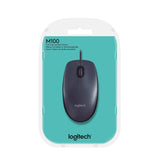 Ratón Con Cable Logitech M100 910-005003 - Usb 2.0 · 1000dpi · Negro