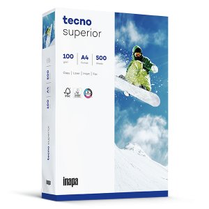 Inapa Tecno Superior 100g 210x297 R, Papel (Din A4 (500 Hojas), 100 G/M²)