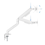 EAN 8433281010673 - TooQ DB4032TNR-W soporte para monitor 81,3 cm (32") Escritorio Blanco imagen 3