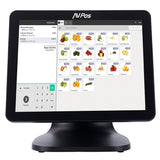 EAN 0741049304819 - AVPos AVP-K5000B-I7-24 Terminal Punto Venta (TPV) 38,1 cm (15") 1024 x 768 Pixeles Pantalla táctil imagen 1