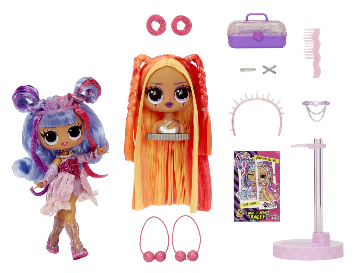 Muñeca Mga Entretenimiento L.O.L.  Buns-2-Trenzas Bailey, 591757