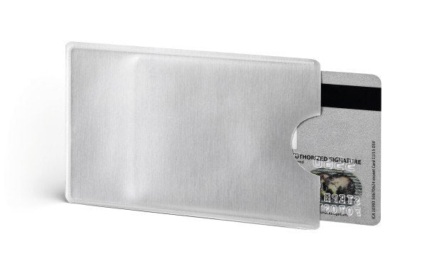 Tarjetero Durable Rfid Secure 3 Piezas Plata
