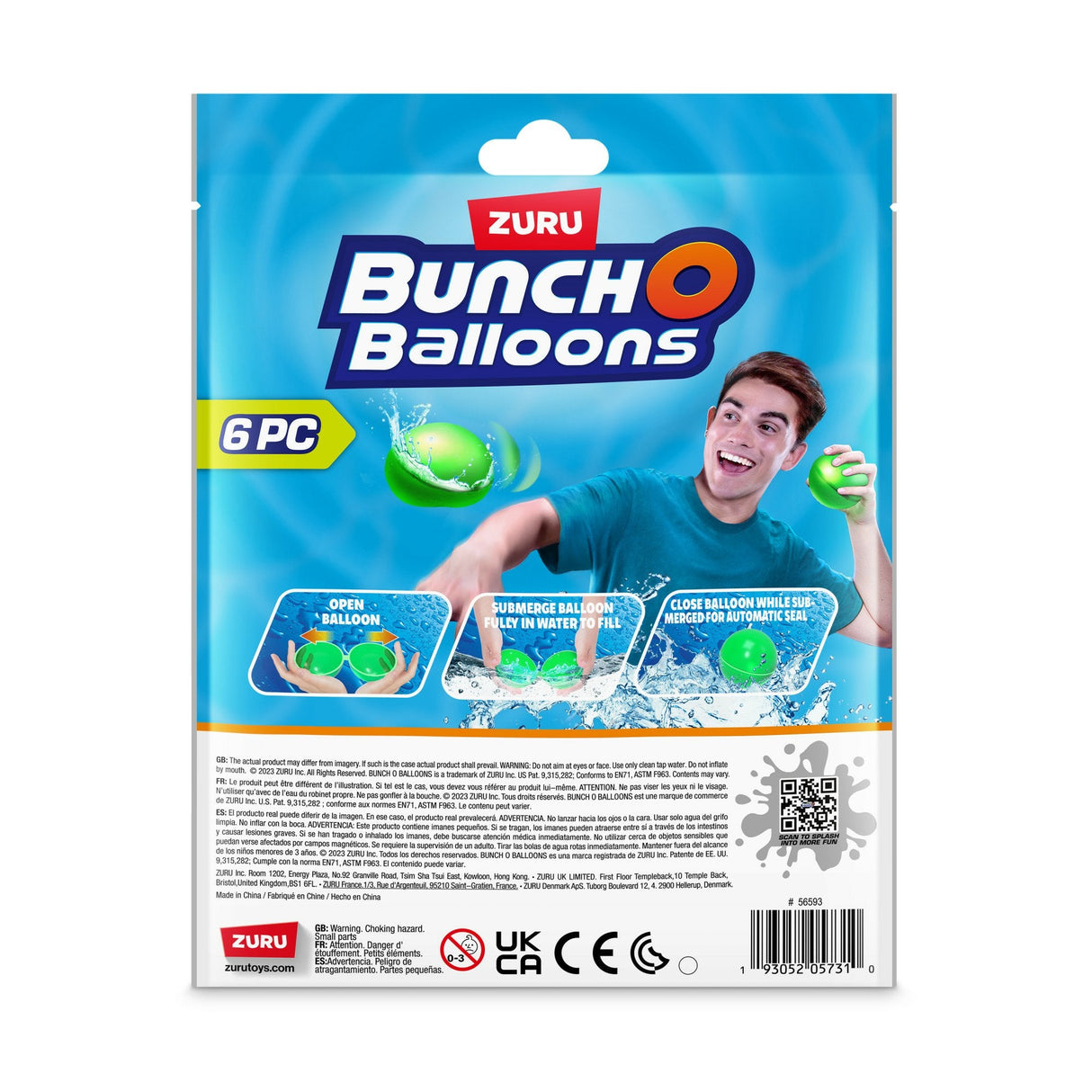Zuru Bunch O Balloons - Reusable Wasserballons 6er-Pack 56593uq1