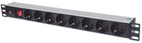 EAN 0766623713986 - Intellinet 713986 unidad de distribución de energía (PDU) 8 salidas AC 1U Aluminio, Negro imagen 1