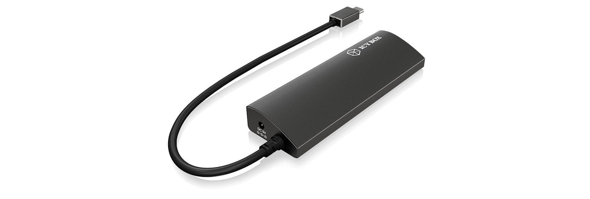 Icy Box Ib-Ac6405-C Hub De Interfaz Usb 3.2 Gen 1 (3.1 Gen 1) Type-C 5000 Mbit/S Antracita