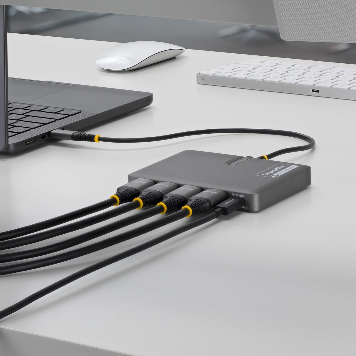 Startech.Com Quad-Usb-Hdmi-Adapt Base Para Portátil Y Replicador De Puertos Alámbrico Usb 3.2 Gen 1 (3.1 Gen 1) Type-C Gris