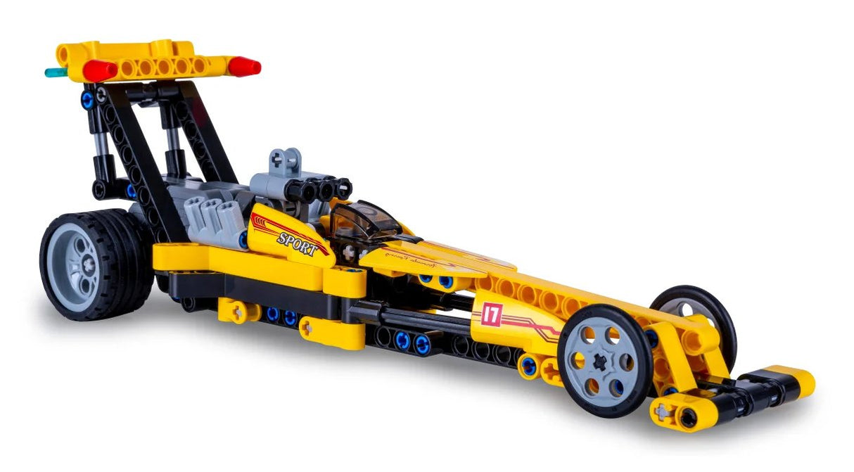Jamara Cada Drag Racing 1:24 Bricks Amarillo