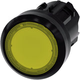 Siemens 3su10010ab300aa0 Pulsador Iluminado 22mm Redondo Amarillo Druckknopf
