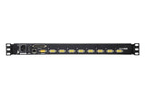 Aten Desktop Kvm 8-Port 19" Lcd Kvm Switch Over Ip (Usb - Ps 48.26 Cm (19") Tft-Lcd, Osd, 16.7m, 1000:1, Ps/2, Usb, 1920 X 1200px @ 60 Hz, 13.41kg