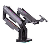 Soporte Thermaltake Dual Rgb Gaming Monitor Arm Para Monitor Negro, Para Monitores De 17" - 35" Gea-Msr-Dmsblk-01