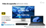 D I-Tec Tb5 Triple Displayds 2xtb5 1xdp 1x2,5glan 1xm.2 Slot 1xaudio Mic 2xusb-C Gen2 2xusb-A Gen2 2xusb 2.0 Sd+Tf Kartenleser Pd 140w