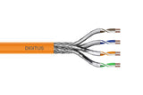 Cable De Instalación S-Ftp Cat 7, 1200 Mhz B2ca (En 50575), Awg 23/1, Anillo De 100 M, Sx, Naranja