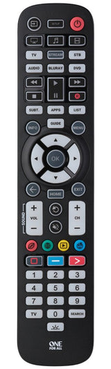 EAN 8716184075001 - One For All Essential 6 mando a distancia IR inalámbrico DVD/Blu-ray, IPTV, Altavoz para barra de sonido, imagen 1