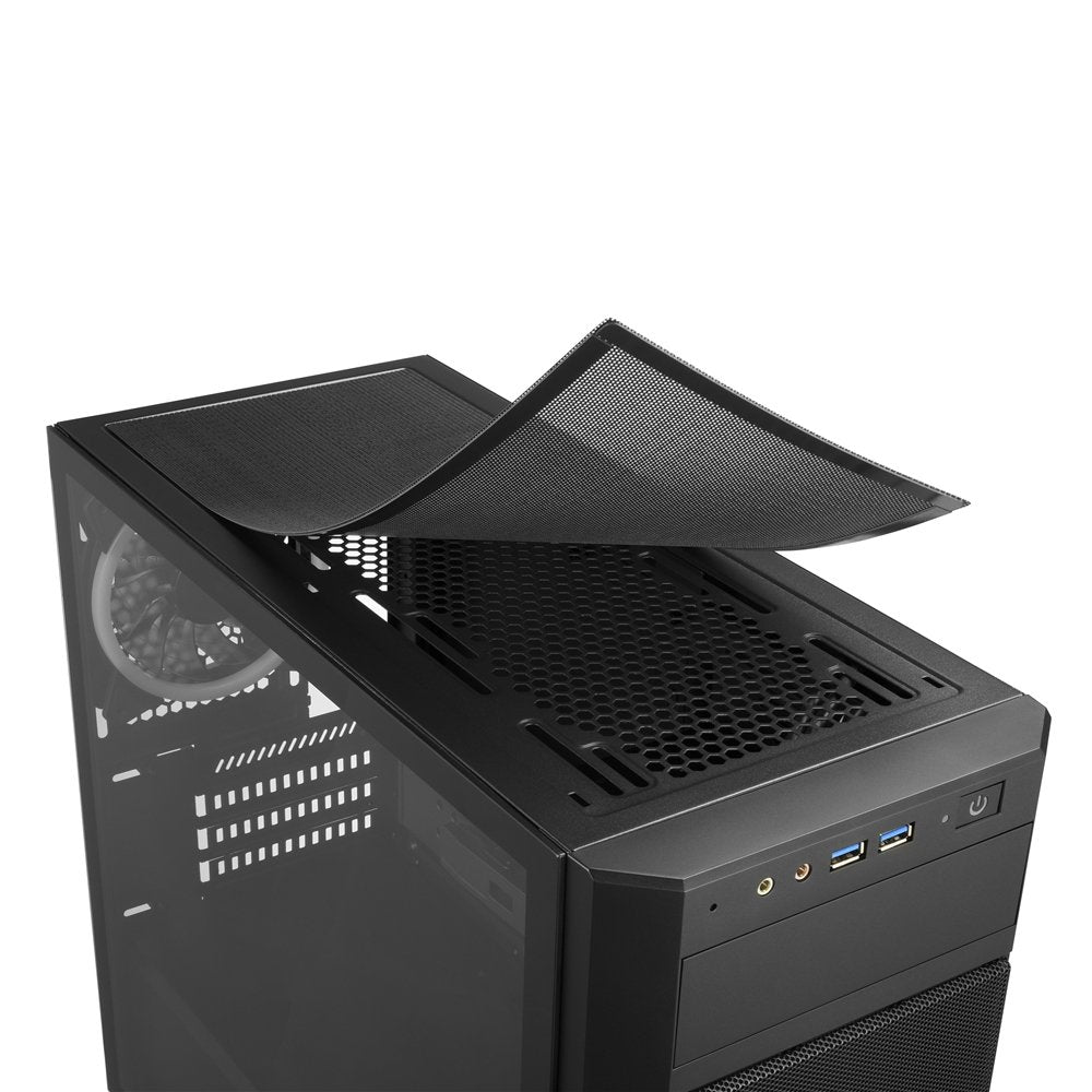 Caja Pc Sharkoon V1000 Matx 2xusb3.0 Sin Fuente Rgb