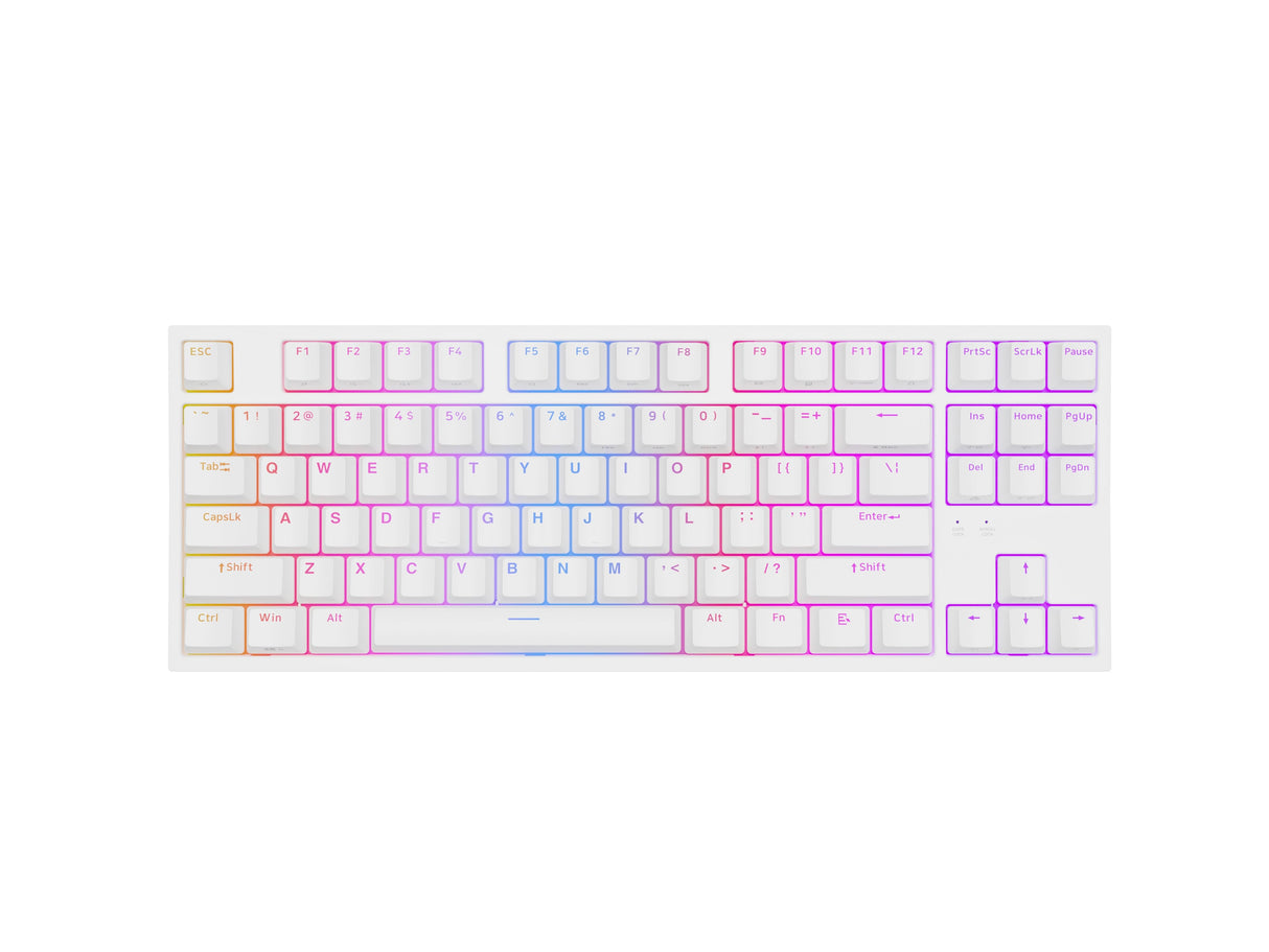 Genesis Thor 404 Tkl Biala Rgb Gateron Yellow Pro