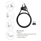 Logilink Sc0220 Candado Para Bicicleta Cable Antirrobo Negro 2 M