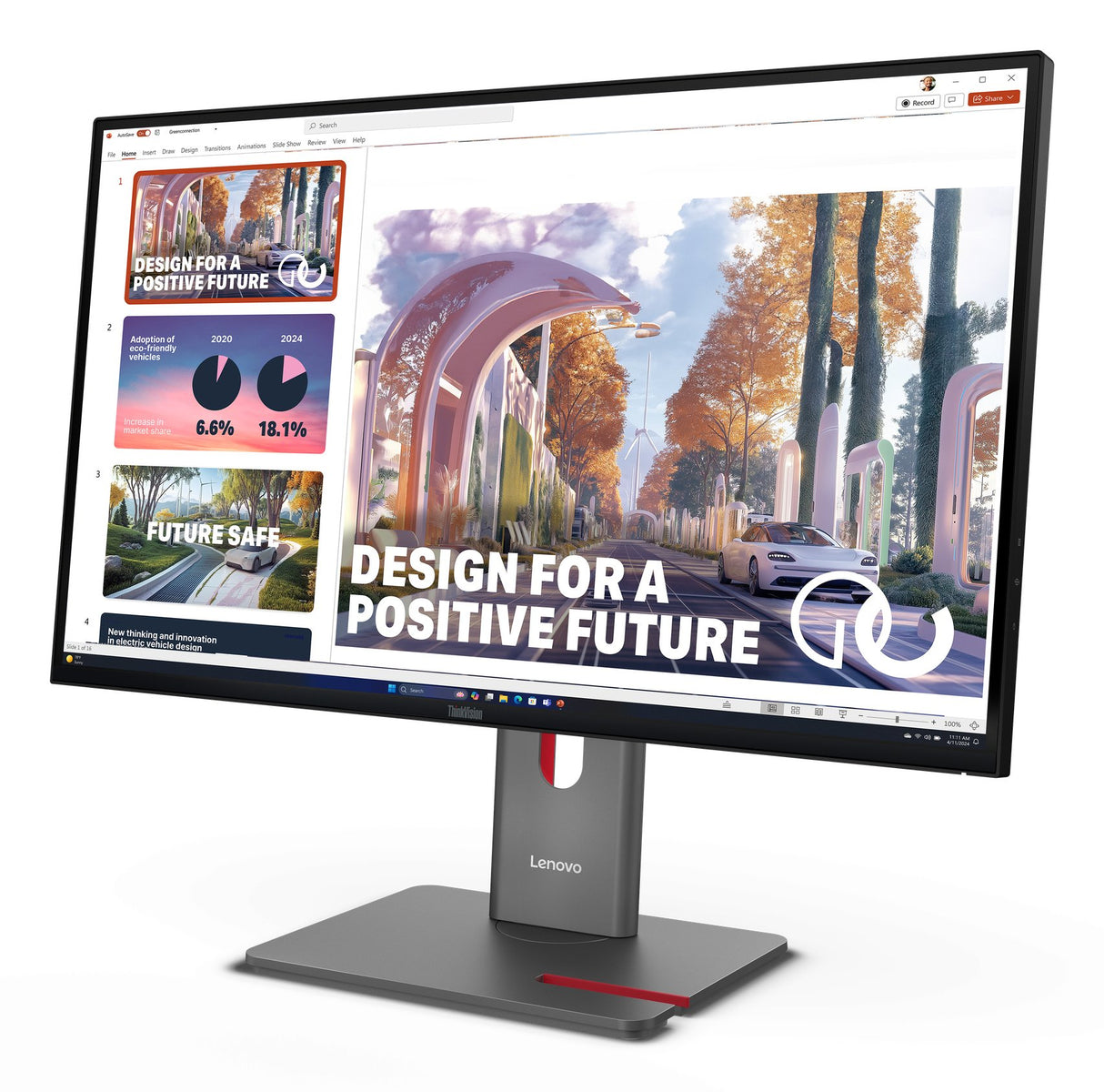 EAN 0198156536532 - Lenovo ThinkVision P27QD-40 pantalla para PC 68,6 cm (27") 2560 x 1440 Pixeles Wide Quad HD LED Negro imagen 3