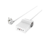 4smarts Usb-C/A Power Strip Desk Gan 65w White