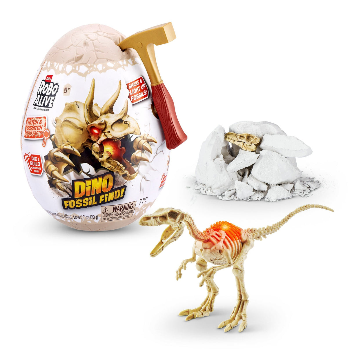 Zuru Robo Alive - Mini Dino Fossil Find, Artículo Ordenado De Figura, Una Figura 71115tq2