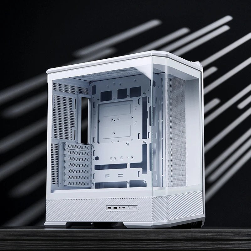 Jonsbo D400 Pc-Gehäuse, Midi Tower, Atx, Tempered Glass - Weiss