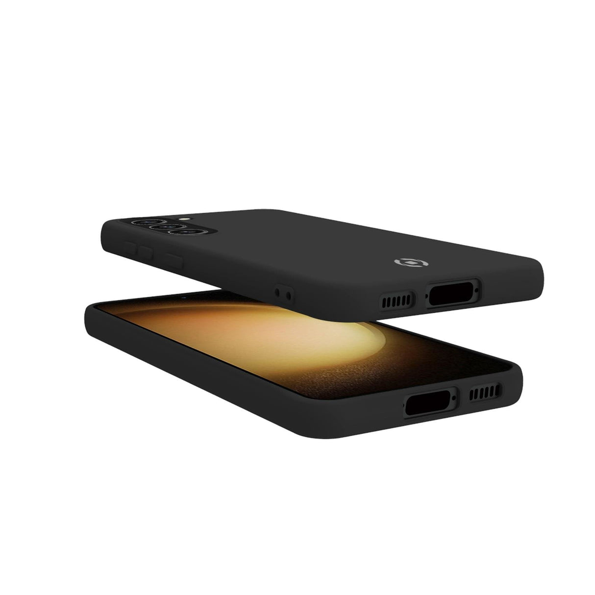 Celly Cromo Funda Para Galaxy S23+ 5g  (6.6") Negro