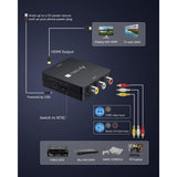 Techly Idata Spdif-6e3 Convertidor Av De Video Y Audio Compuesto 3x Rca A Hdmi 1080p