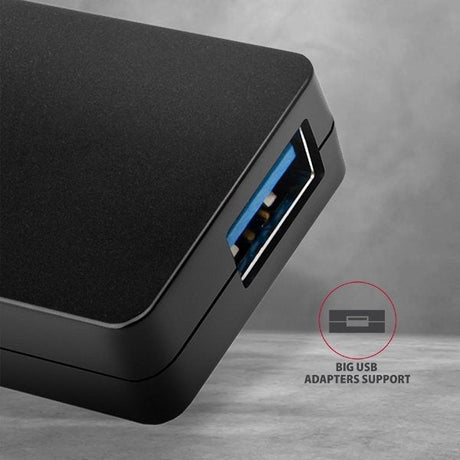 EAN 8595247904362 - Axagon HUE-G1A hub de interfaz USB 3.2 Gen 1 (3.1 Gen 1) Type-A 5000 Mbit/s Negro imagen 3
