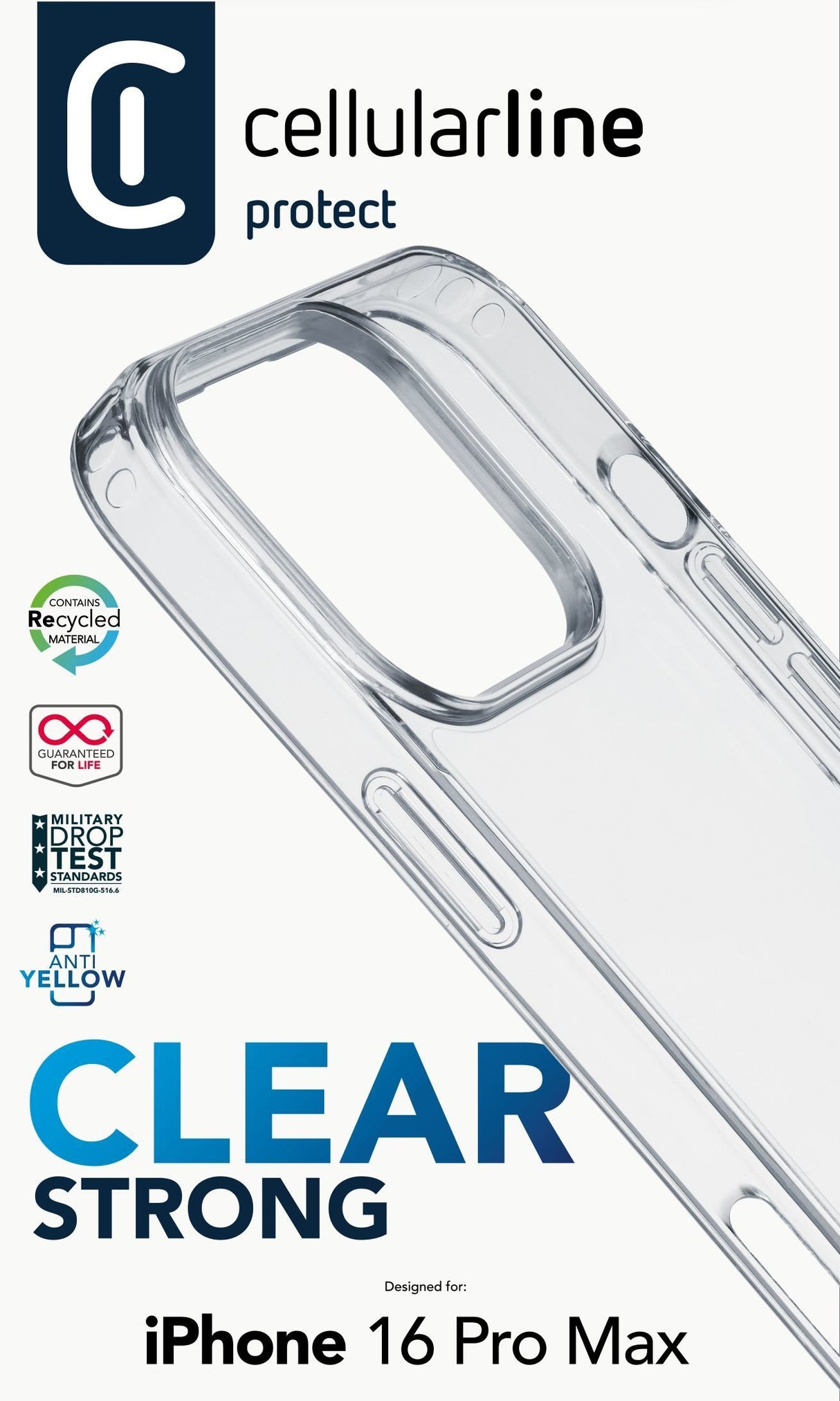 EAN 8018080482861 - Cellularline 8018080482861 funda para teléfono móvil 17,5 cm (6.9") Transparente imagen 2