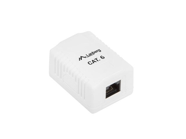 EAN 5901969404234 - Lanberg OU6-0001-W caja de tomacorriente RJ-45 Blanco imagen 2
