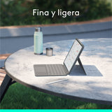 Logitech Combo Touch Caja De Teclado Y Folio Con Panel Táctil Luz Trasera Apple Smart Connector Qwerty Español Gris Oxford