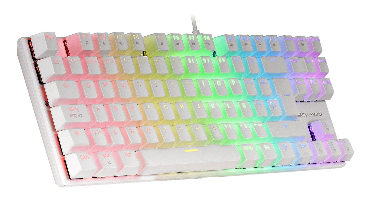 Mars Gaming Mk80 Teclado Gaming Mecanico - Compacto Tkl - Iluminacion Rgb - Teclas Doble Inyeccion - Switches Antipolvo
