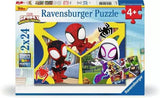 Ravensburger - Puzzle Spidey, Colección 2 X 24, 2 Puzzle De 24 Piezas