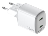 Cargador Gan 2usbc 45w Wh