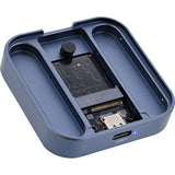 Inline® Clip Case - Magnetic Usb-C Enclosure For Sata Iii & Nvme M.2 Ssds