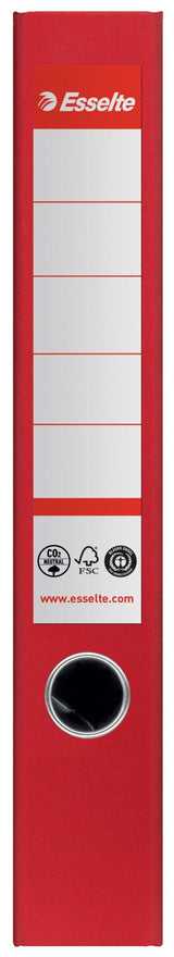 Esselte Archivador Palanca Nº1 Co2 Neutral A4 Cartón 100% Reciclado Lomo 50mm Rojo Vivida