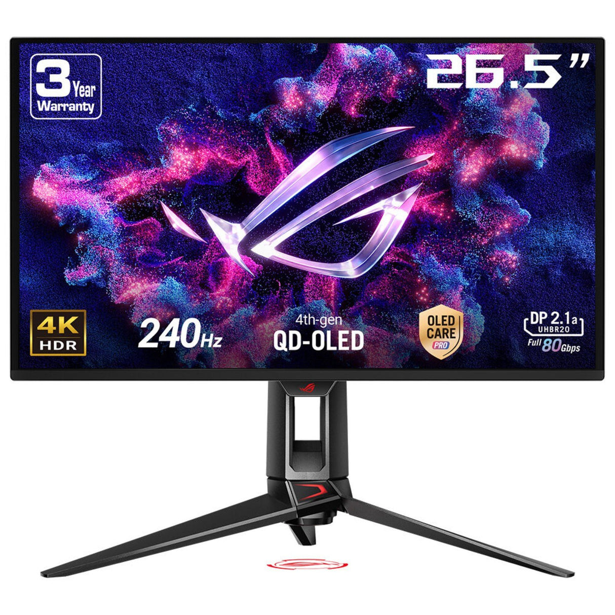 EAN 4711387815236 - ASUS ROG Swift OLED PG27UCDM pantalla para PC 67,3 cm (26.5") 3840 x 2160 Pixeles 4K Ultra HD QD-OLED Neg imagen 1
