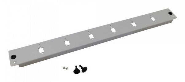 Helos Lwl 19 "Panel Frontal De La Caja De Conexiones Cubierta De 6 Vías Sin Equipar, Gris