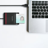 Lector De Tarjetas Externo Logilink Dni Criptograficas/Negro Cr0047