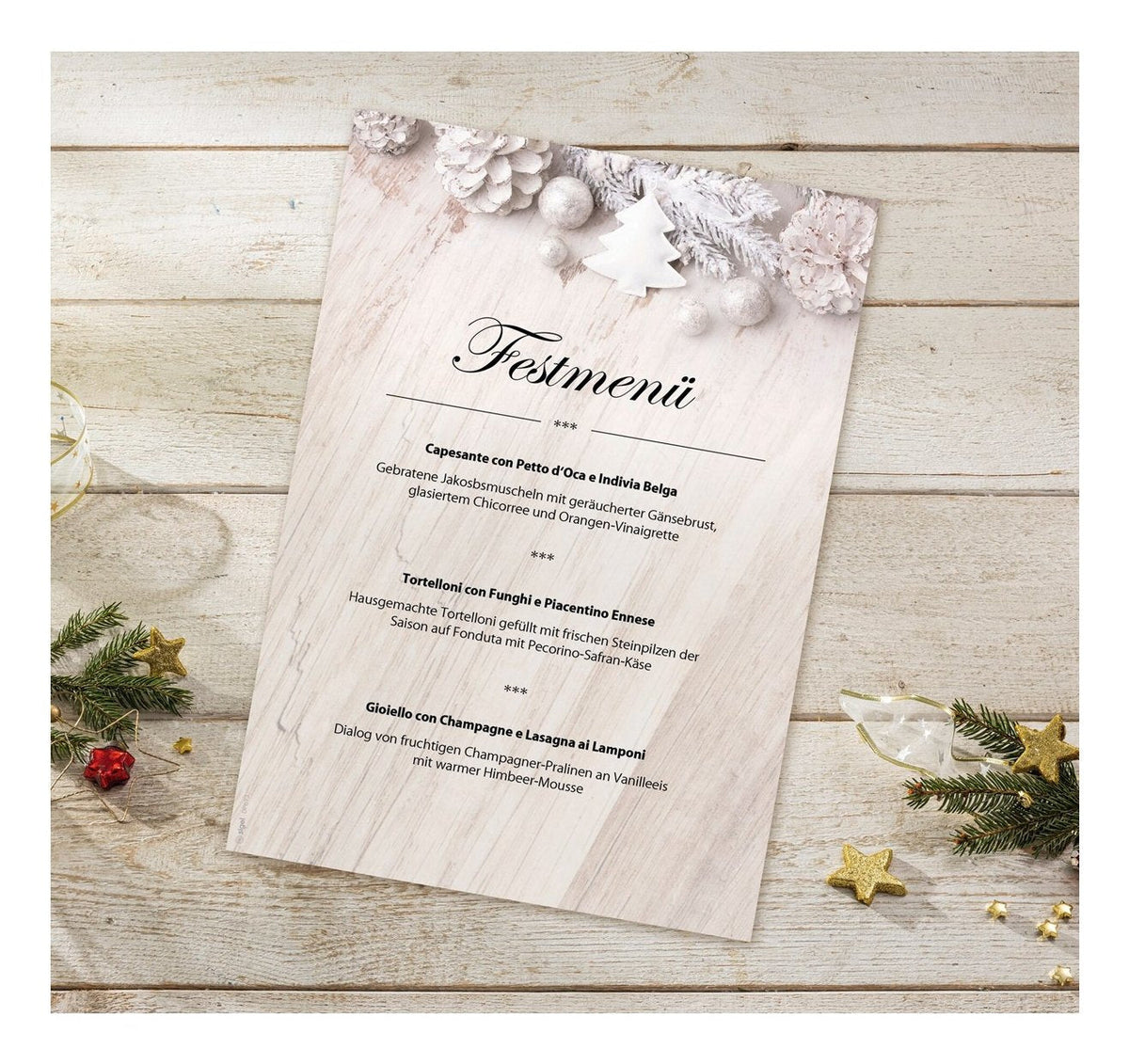 Sigel Weihnachtsbriefpapier Rustic Blanco Motiv Din A4 90 G Qm 25 Hojas