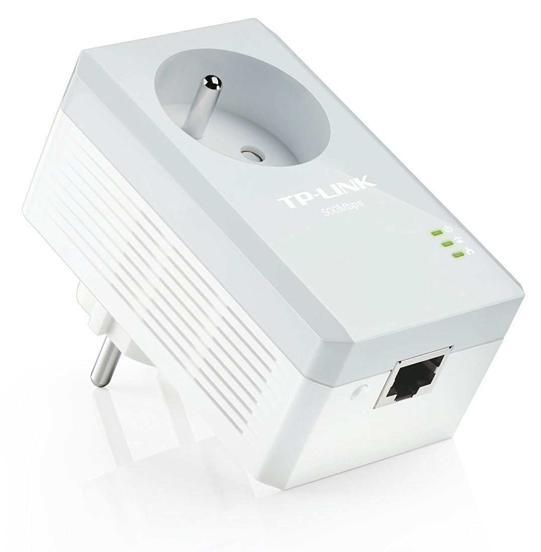 Tp-Link Av500+ Powerlinewith Ac Pass Through 500mbps Powerline Speed