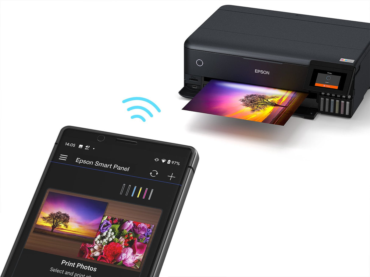 Impresora De Tinta Epson Ecotank L8180, 3in1, A4, 28ppm, Usb, Panel Lcd, 6ink