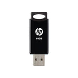 Pendrive Hp 64gb Usb 2.0 V212w Negro Tapa Deslizante/Plastico Hpfd212b-64