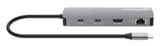 EAN 766623190459 - Manhattan 190459 base para portátil y replicador de puertos Alámbrico USB 3.2 Gen 1 (3.1 Gen 1) Type-C Gri imagen 6