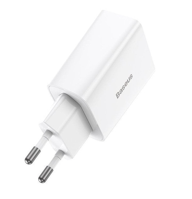 Baseus Travel Charger Speed Mini 1c Quick Charger 20w Eu White (Ccfs-Sn02)