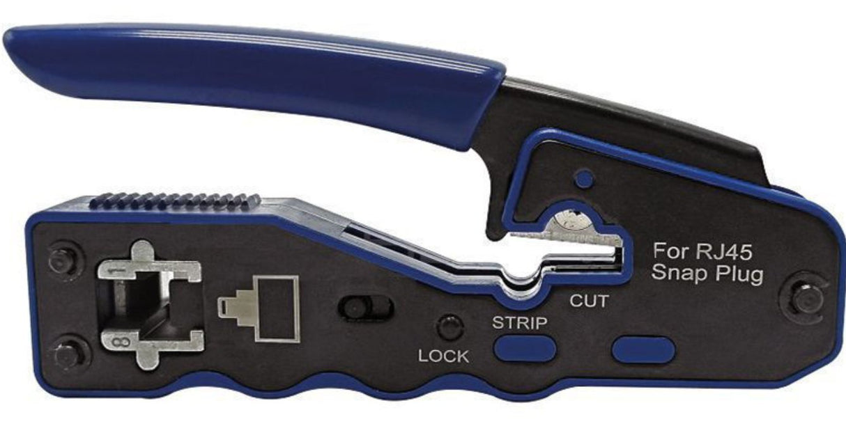 Wp Crimpadora Para Rj45 Con Pelacables - Negro Y Azul